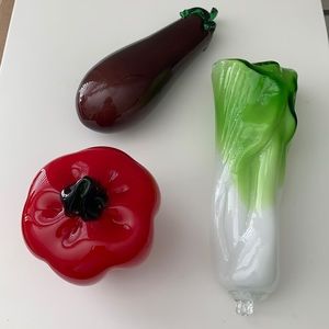 Vintage Murano Glass Vegetables